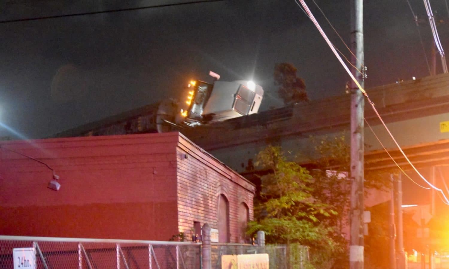 Truck overturns off Allens Ave, dumps thousands of gallons of fuel in the Bay