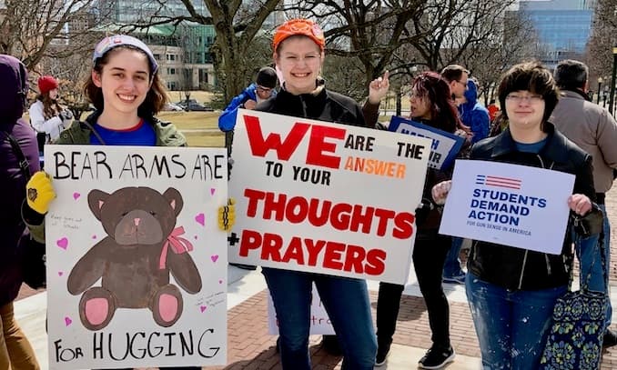 March for Our Lives RI: "We are the revolutionaries. We rise up..."