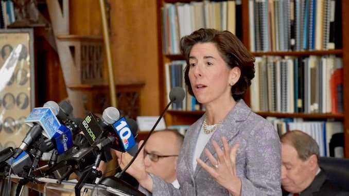 Raimondo tells Boston radio listeners that choice advocates need to aim their frustration at the Senate, not the Governor's office