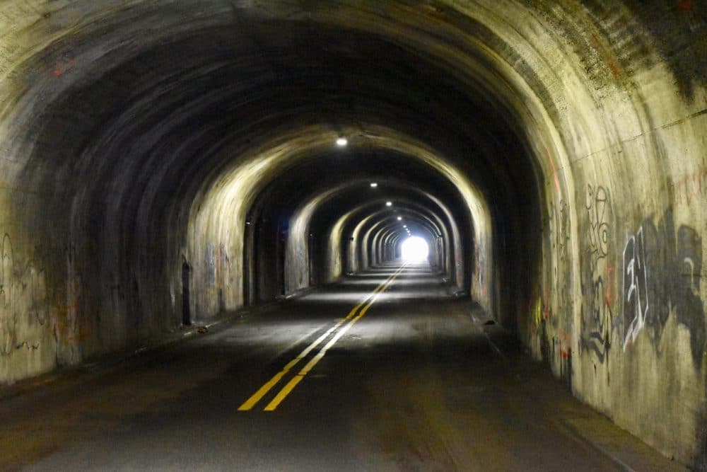Jack Reed tours East Side Bus Tunnel