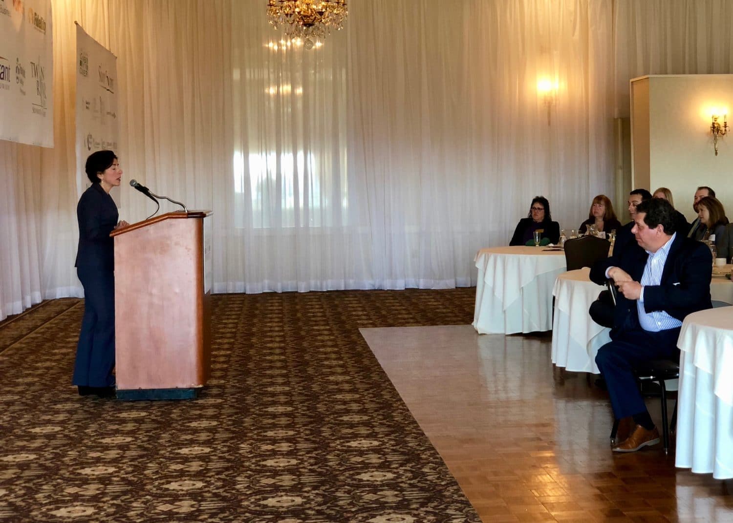 Raimondo entertains Northern Rhode Island Chamber of Commerce