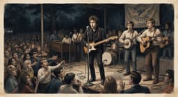 Bob Dylan goes electric at Newport Folk Festival