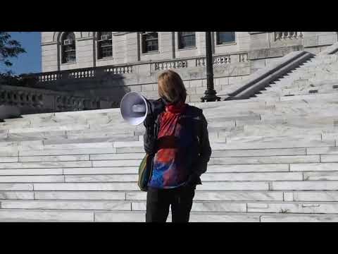 Opponent's march against Raimondo's plan to break up Kennedy Plaza 13