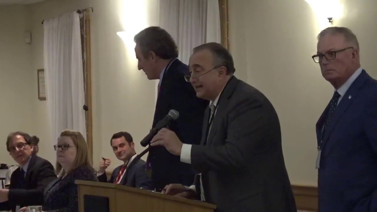 Members of the Women's Caucus chant shame at RIDP members who voted to disempower and silence women