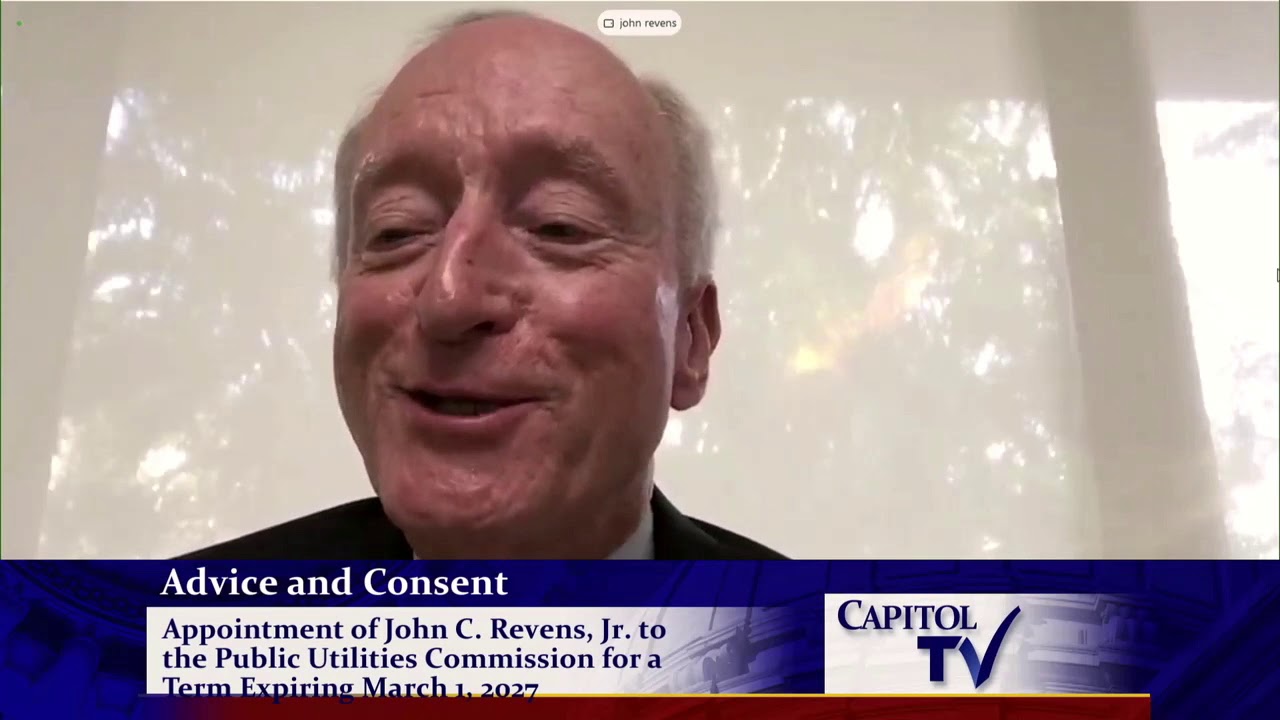 2021 02 12 Senate Commerce   John C Revens Jr   PUC Chair appointment   HD 720p