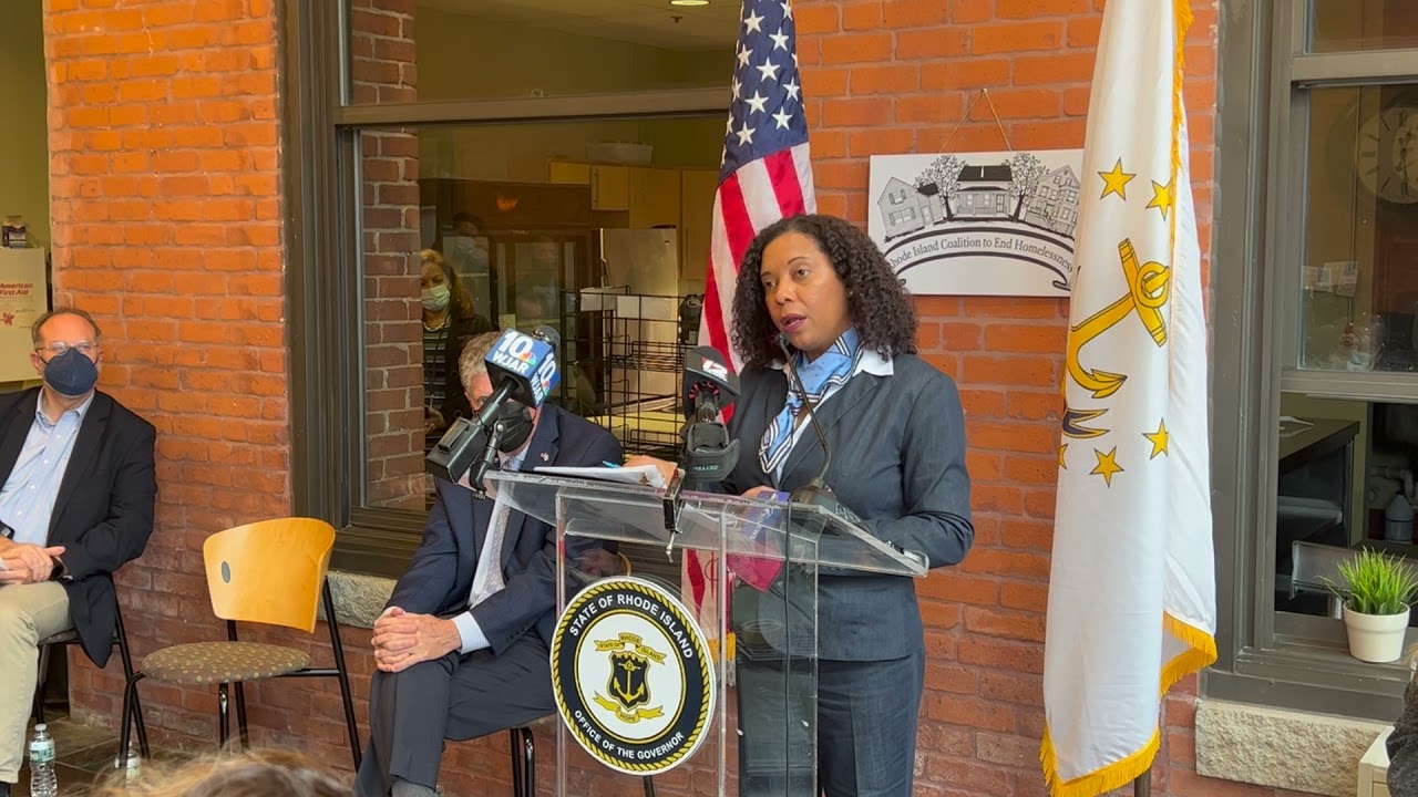 Lt Governor Sabina Matos at Governor McKee's Homelessness Relief Announcement