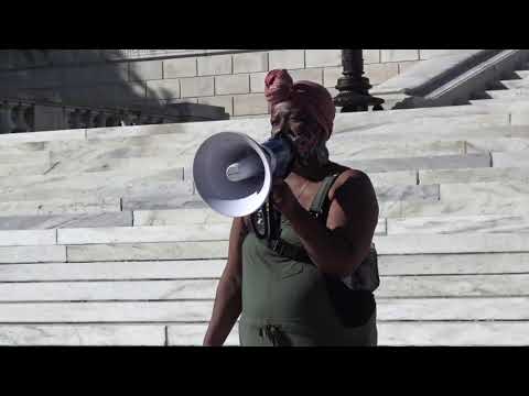 Opponent's march against Raimondo's plan to break up Kennedy Plaza 14 Terri Wright - DARE