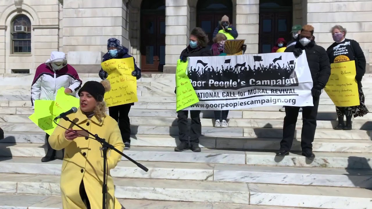 Mariana Silva-Buck Speaks at the RI State Capitol Demand Delivery