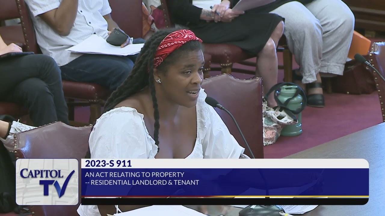 Senator Tiara Mack introduces the Tenants Bill of Right in Senate Judiciary S911