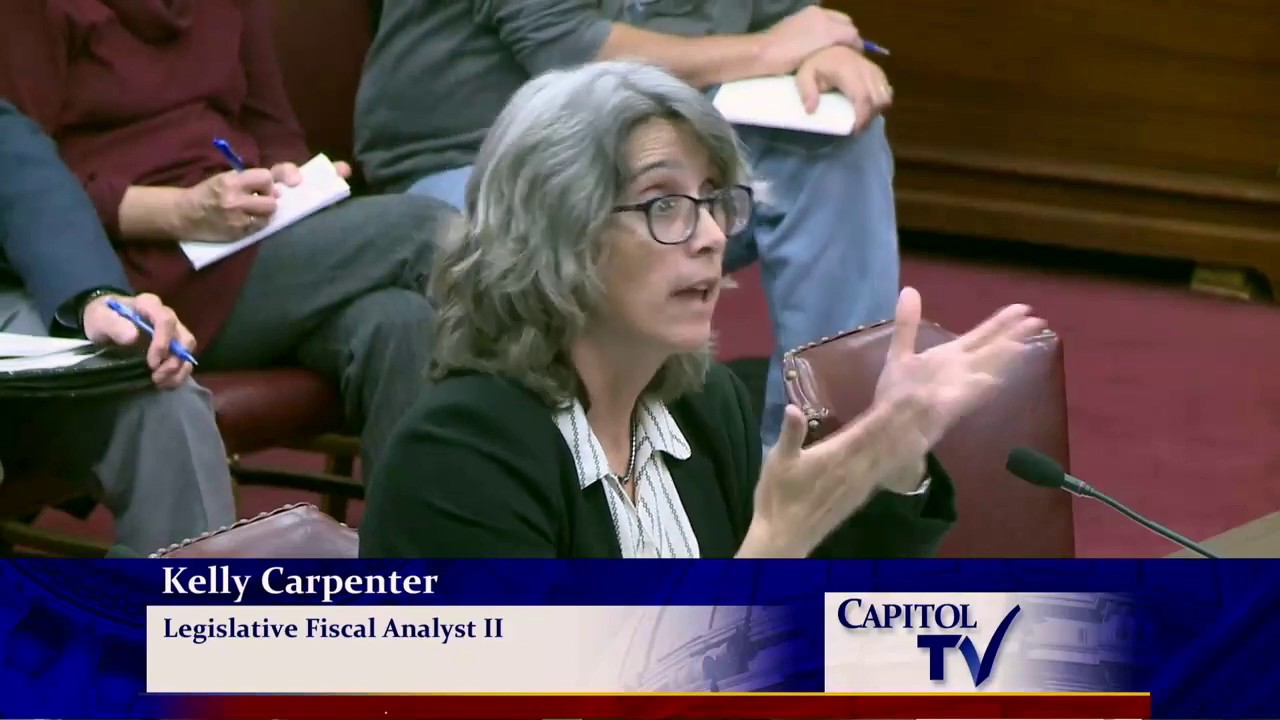 Legislative Fiscal advisor Kelly Carpenter Discusses State Education Funding Formula