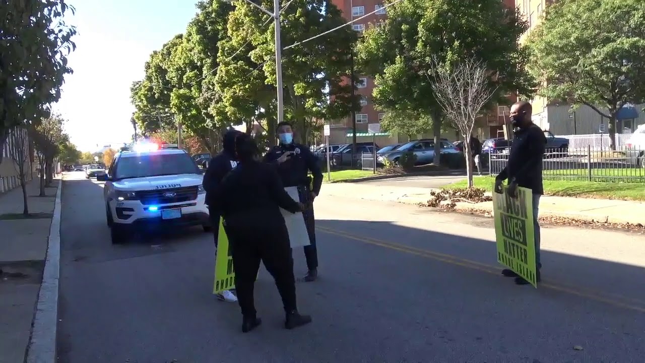 Black Lives Matter RI Protests at the RI DHS Office to Demand the Firing of Laura Larrivee