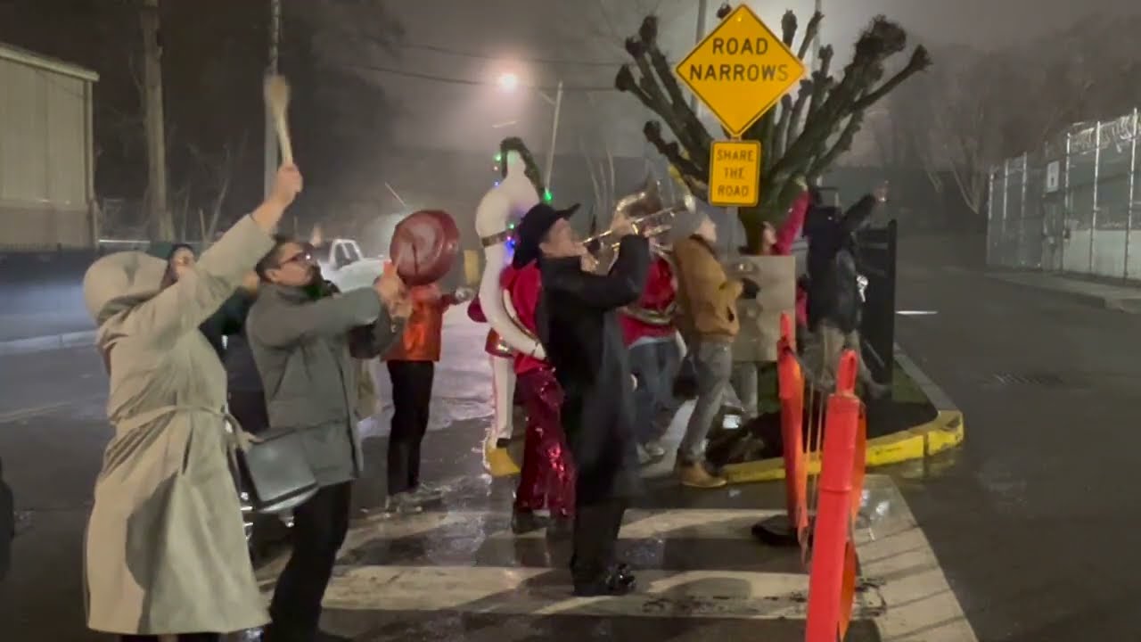 2022 New Year's Eve Noise Rally outside the Wyatt Detention Center Shorter