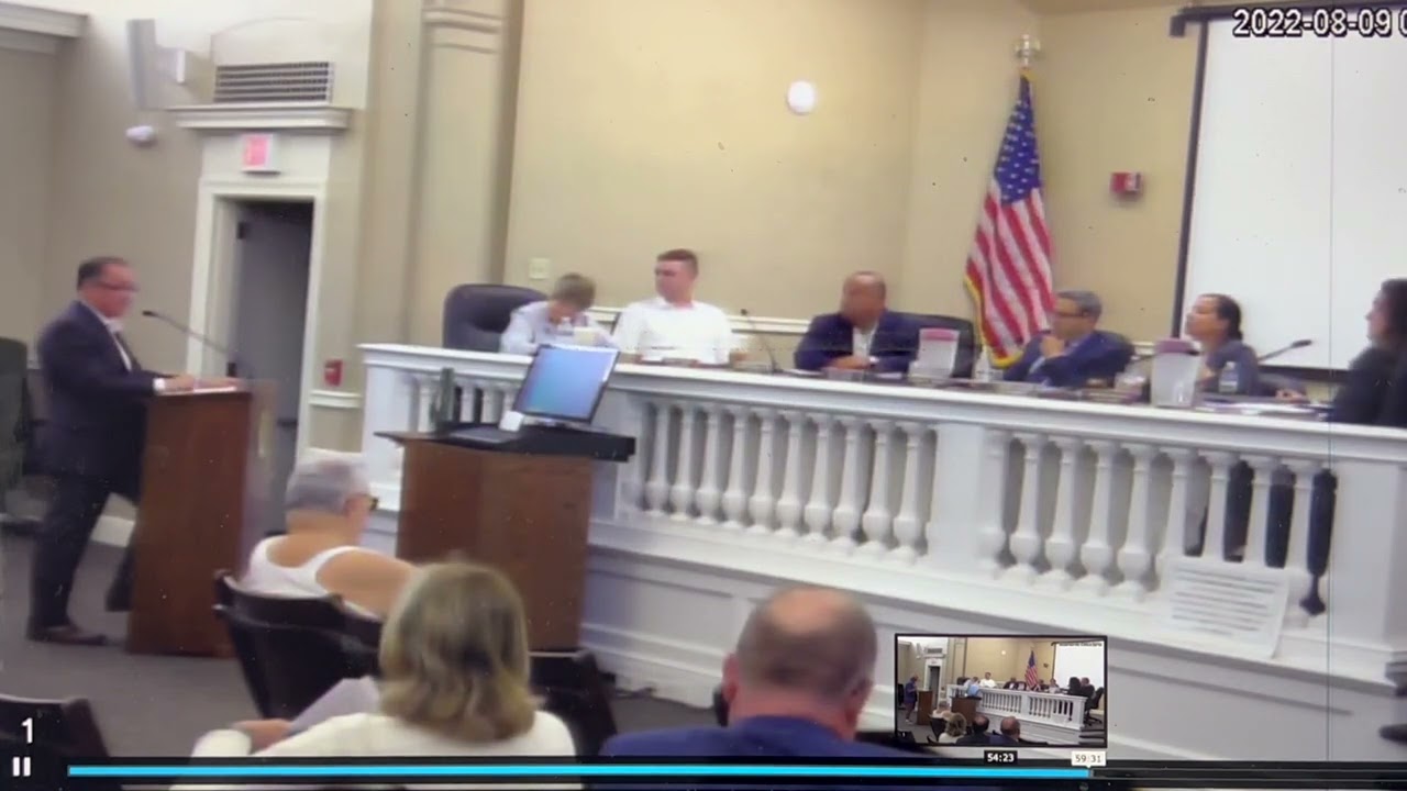 2022 08 09 Town Council Meeting 01 Col. O'Donnell