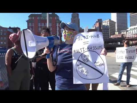 Opponent's march against Raimondo's plan to break up Kennedy Plaza 05