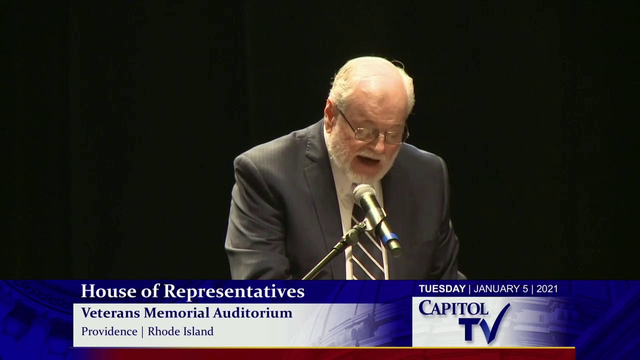 Clerk McCabe Calls Attendance at First 2021 Meeting of the Rhode Island House of Representatives
