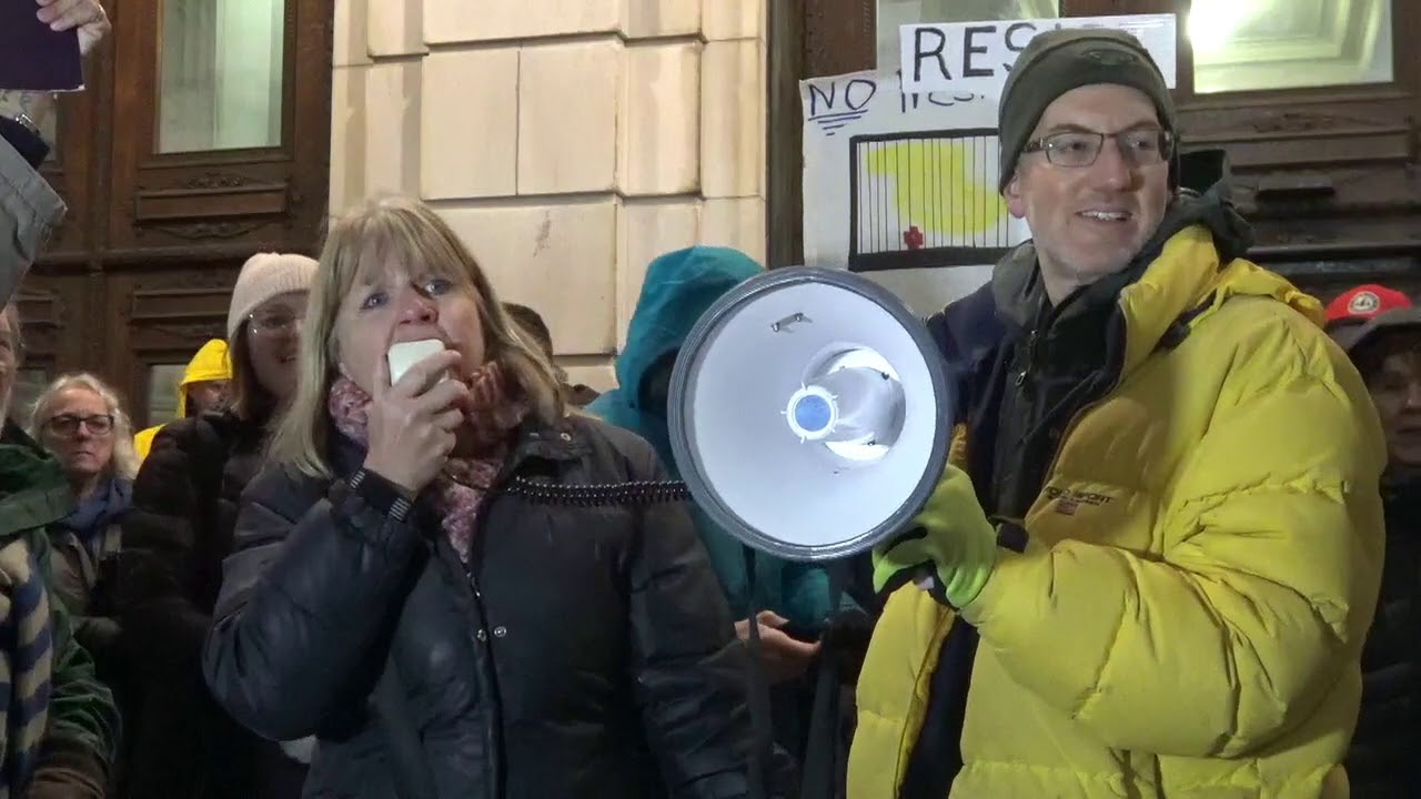 Kendra Anderson speaking at the “Nobody Is Above the Law” Rally to Impeach Trump