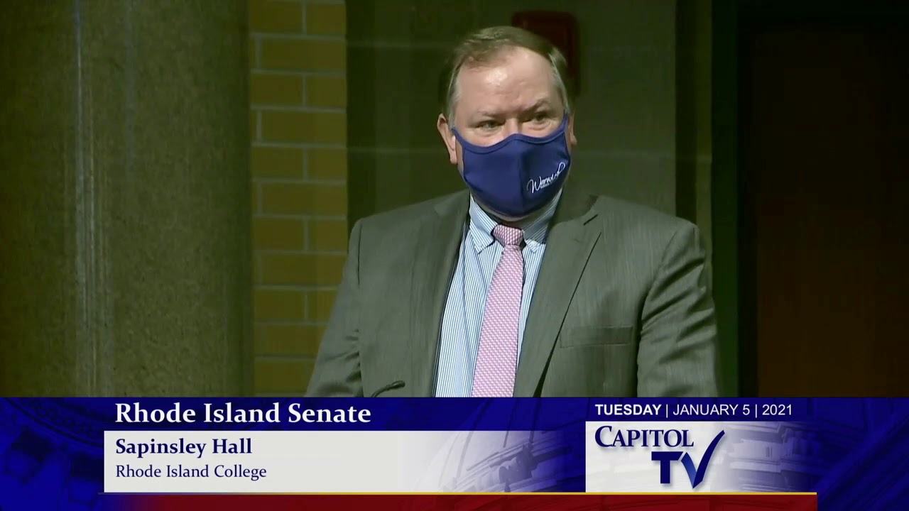 Prayer and Pledge of Allegiance at the First 2021 Meeting of RI Senate