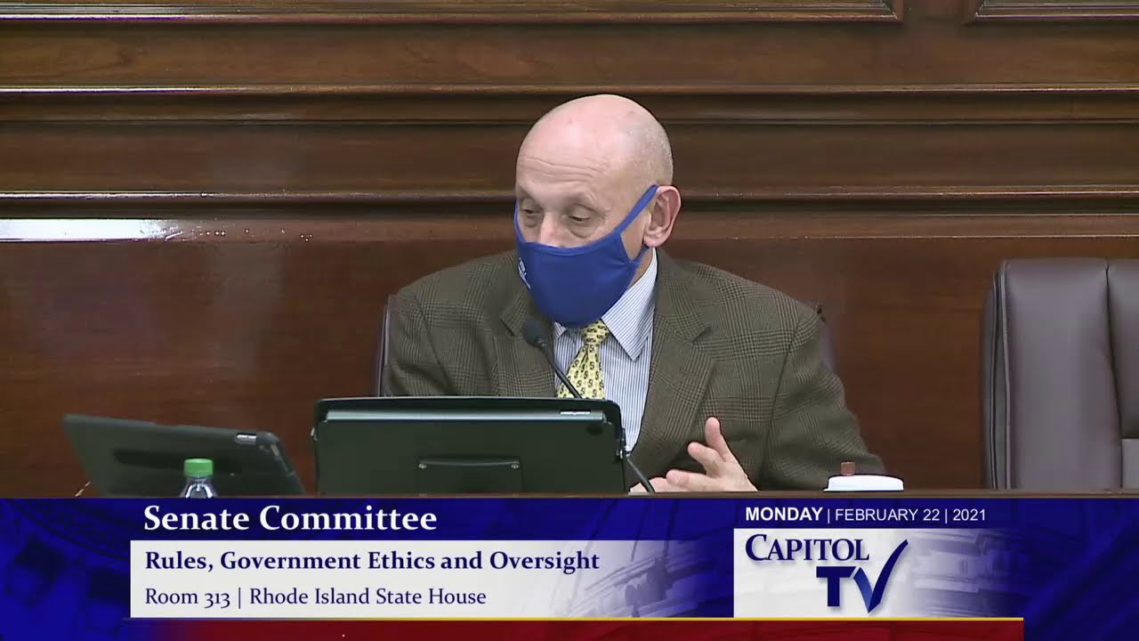 Public Comment on Vaccination Roles at the RI Senate Rules Committee