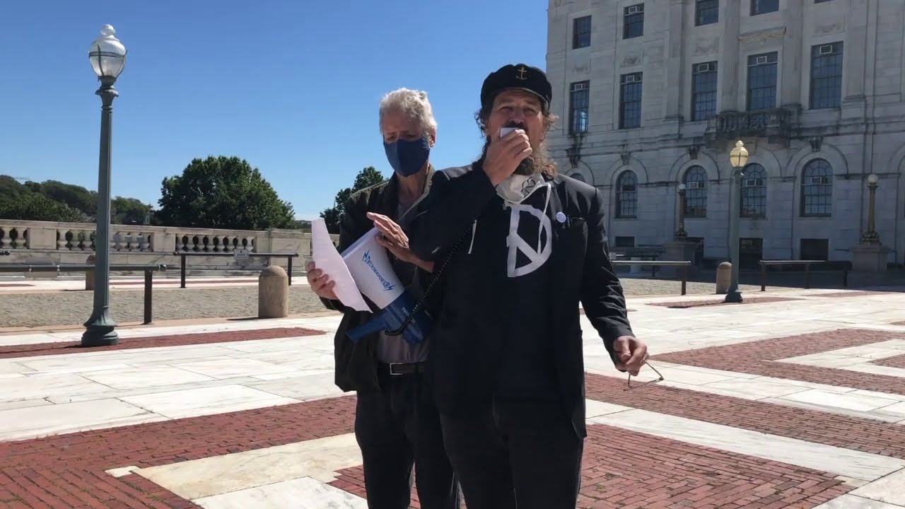 United Nations Day of Peace demonstration in Providence 04 Les Robinson - Brown War Watch