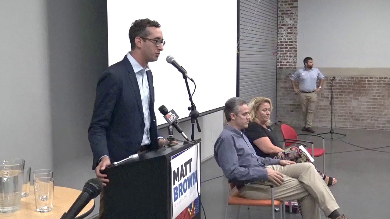 2018-08-06 Matt Brown Hosts Restore Our Pensions Town Hall 01