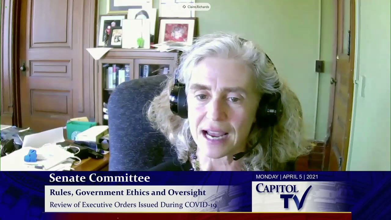 2021 04 05 Senate Rules, Government Ethics and Oversight