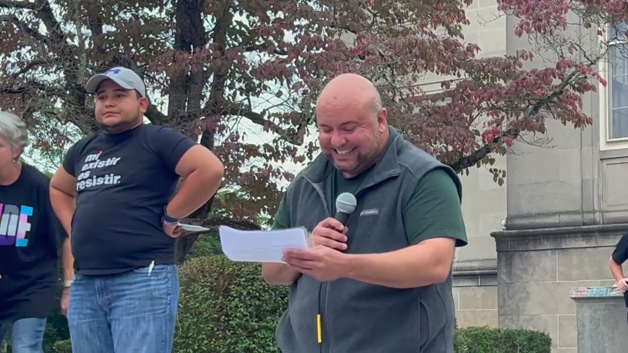 Trans Rights Rally Cranston Library 03