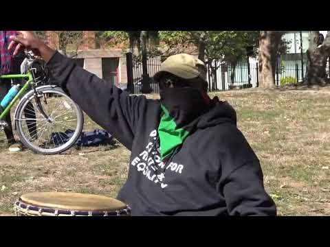 Opponent's march against Raimondo's plan to break up Kennedy Plaza 02 John Price - DARE