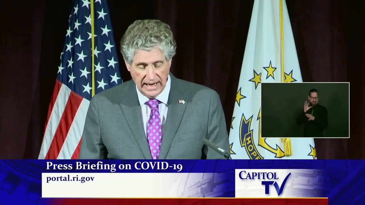 2021 04 08 RI Governor McKee COVID 19 Press Conference