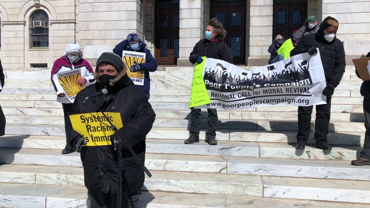 David Veliz Speaks at the RI State Capitol Demand Delivery