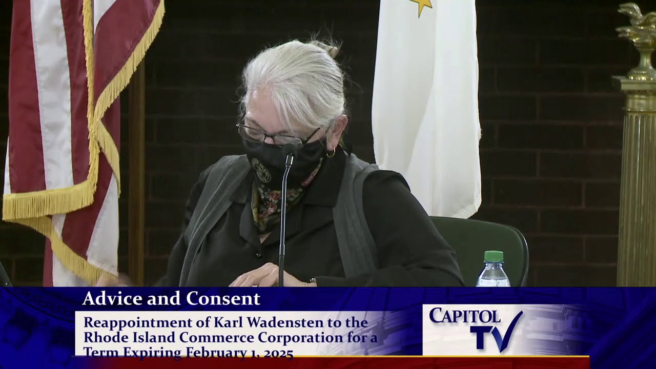2021 02 12 Senate Commerce   Karl Wadensten   RI Commerce reappointment   HD 720p