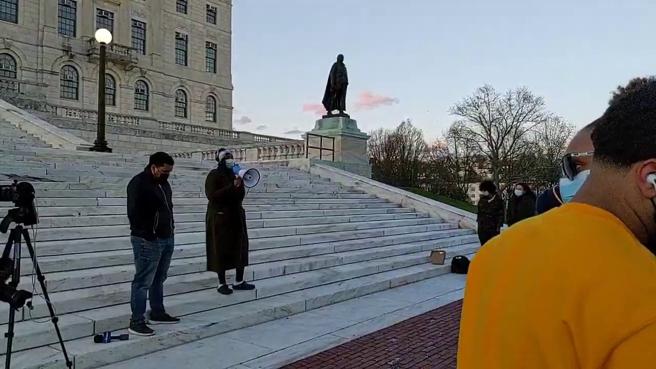 'Justice for Ma'Khia Bryant' Vigil at the RI State House