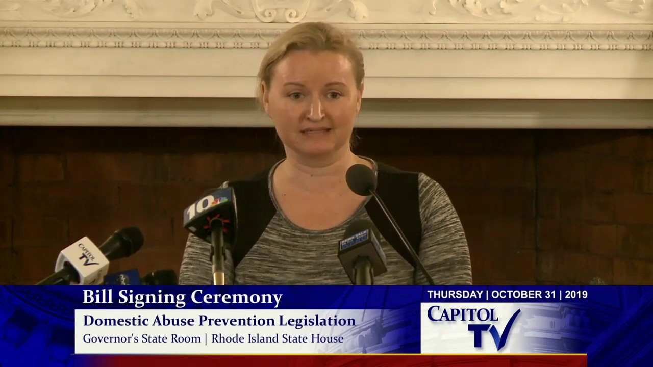 SORE Survivor Kristi Di Cenzo Speaks at Signing Ceremony for the Protect All Children Act