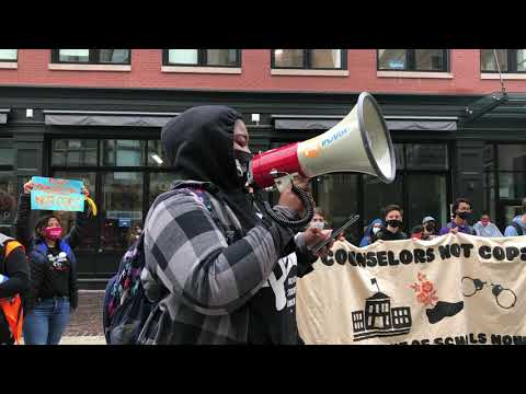 Providence Student Union   Counselors Not Cops Walkout Day 13