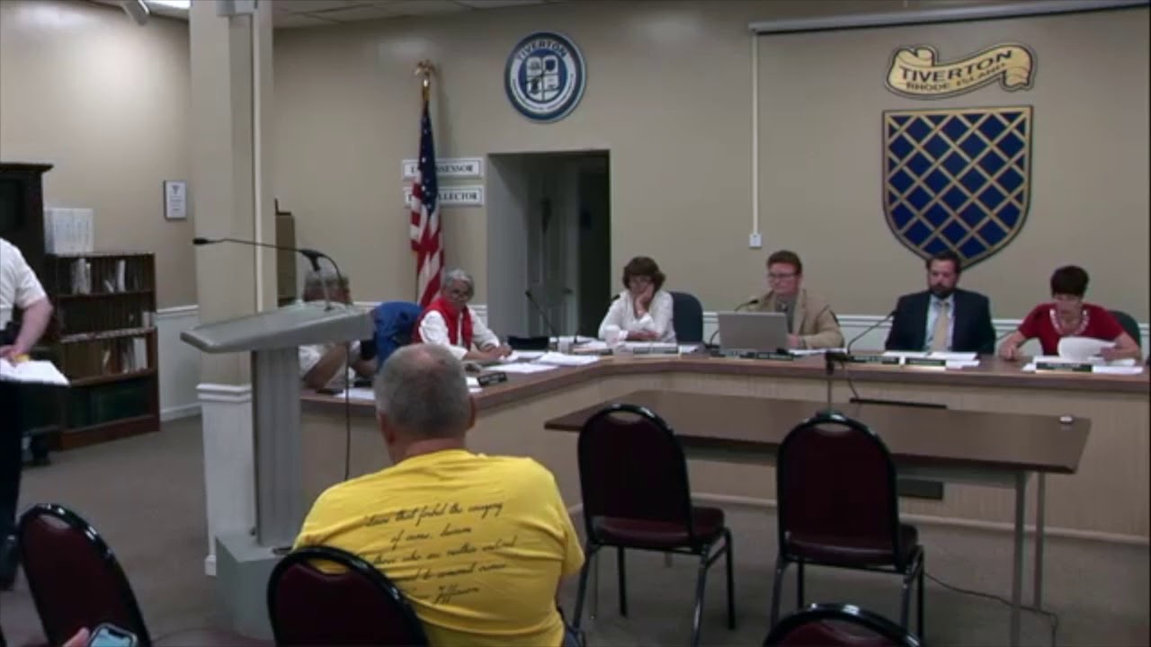2019-05-28 Tiverton City Council takes up 2nd Amendment Sanctuary Town status