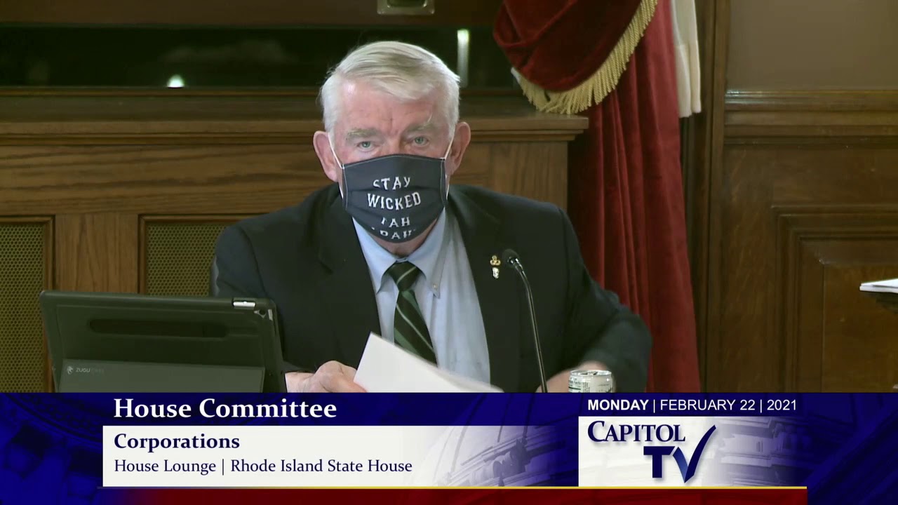 RI House Corporations Committee Discusses Limits on Take-Out Alcoholic Beverages and a Charter