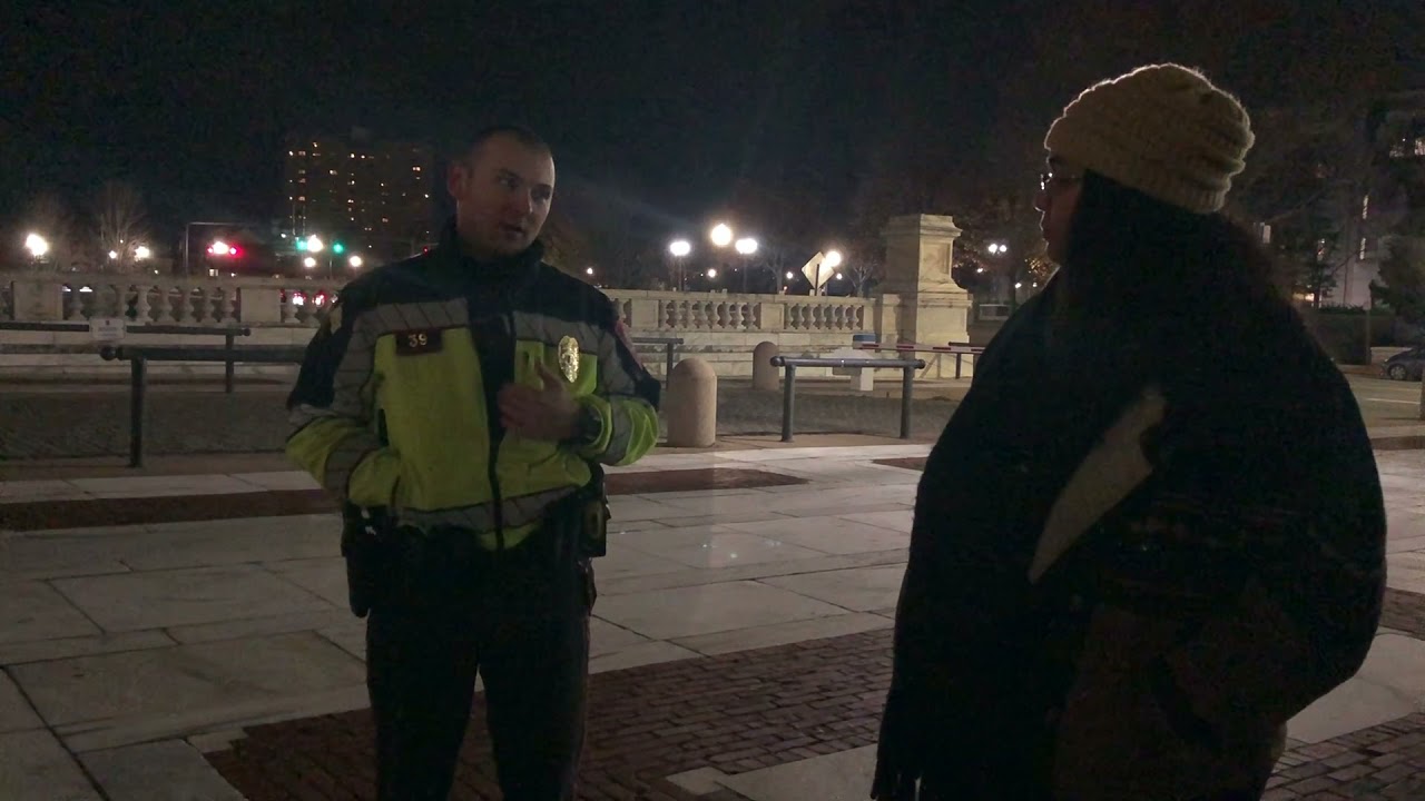 Capitol Police officer explains reasons for pending arrest to Senator Mendes