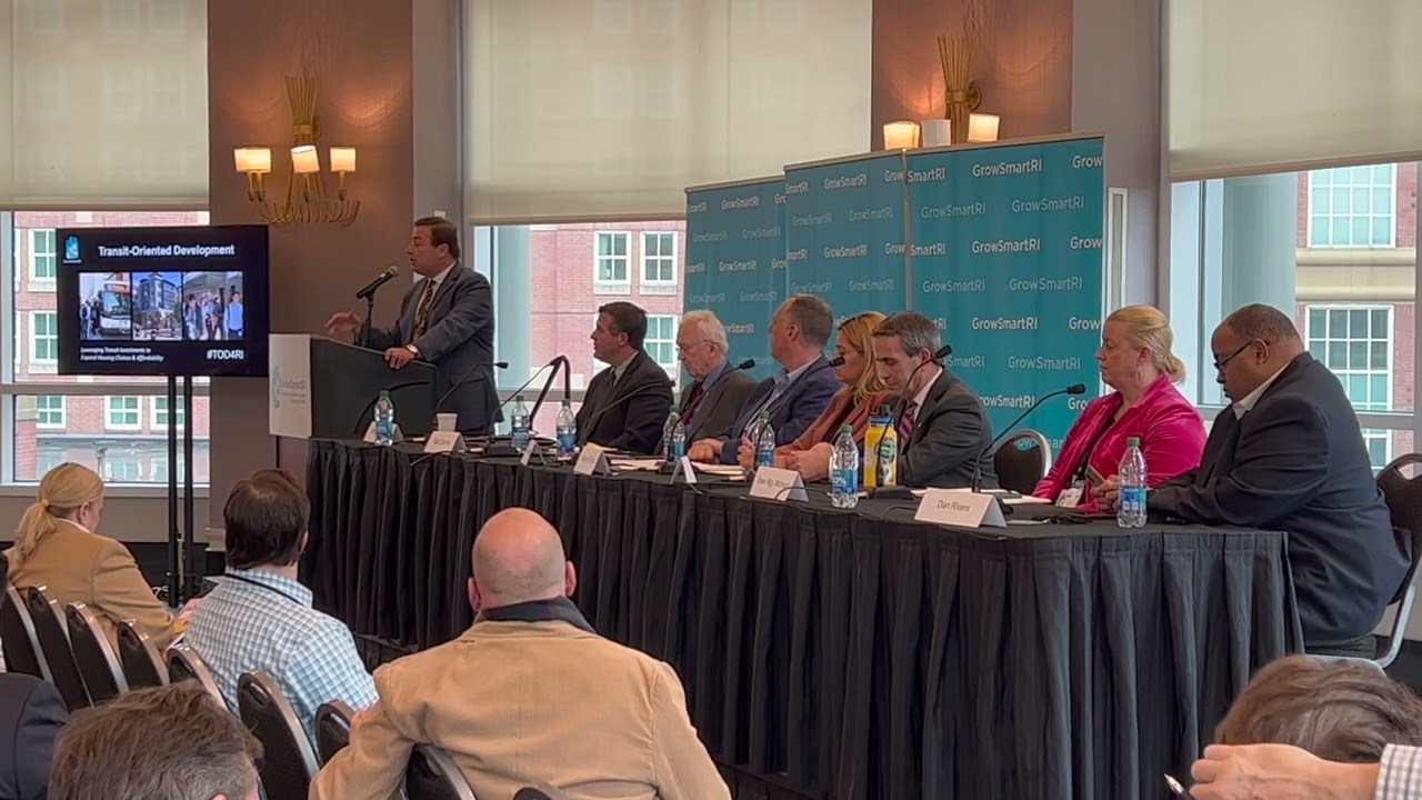 Speaker Joseph Shekarchi at the GrowSmart RI Transit Oriented Development forum