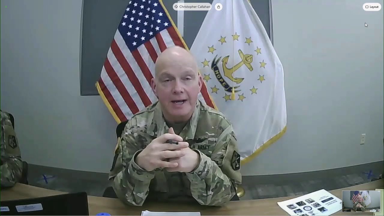 RI National Guard Major General Callahan Discusses Vaccination Roles with RI Senate Rules Committee