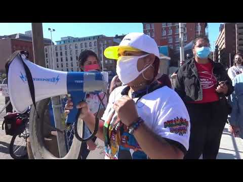 Opponent's march against Raimondo's plan to break up Kennedy Plaza 06