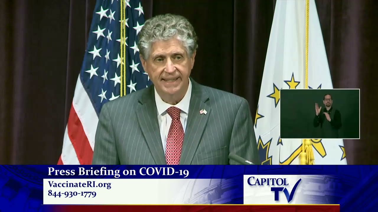 2021 03 25 COVID 19 Governor McKee Press Briefing