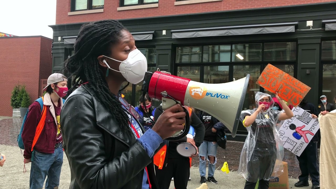 Providence Student Union   Counselors Not Cops Walkout Day 14