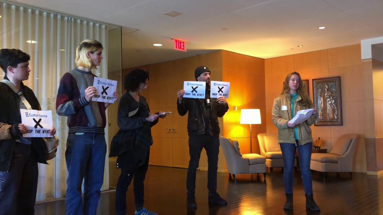 AMOR Members Deliver Demands to Eaton Vance, a Bondholder of the Wyatt Detention Center