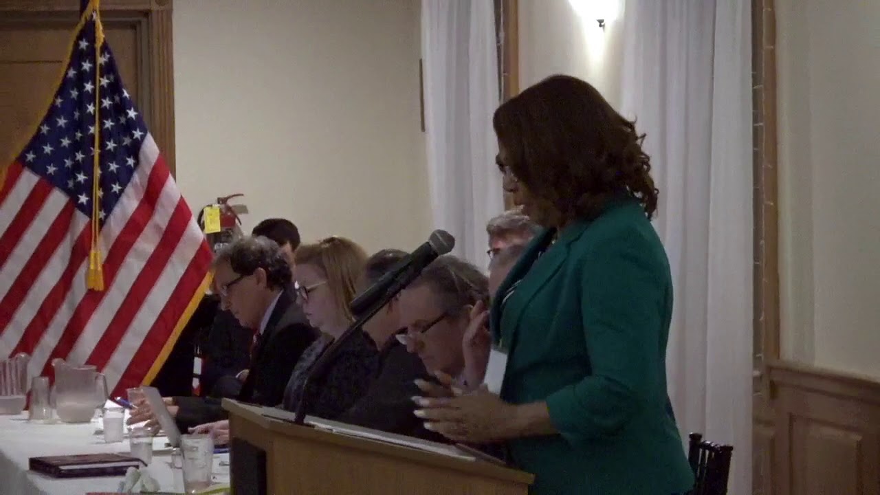 Pledge of allegiance at RIDP meeting