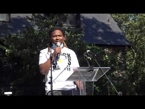 The rally for Black lives gets loud in Barrington 10 Corey Jones, Black Lives Matter RI PAC