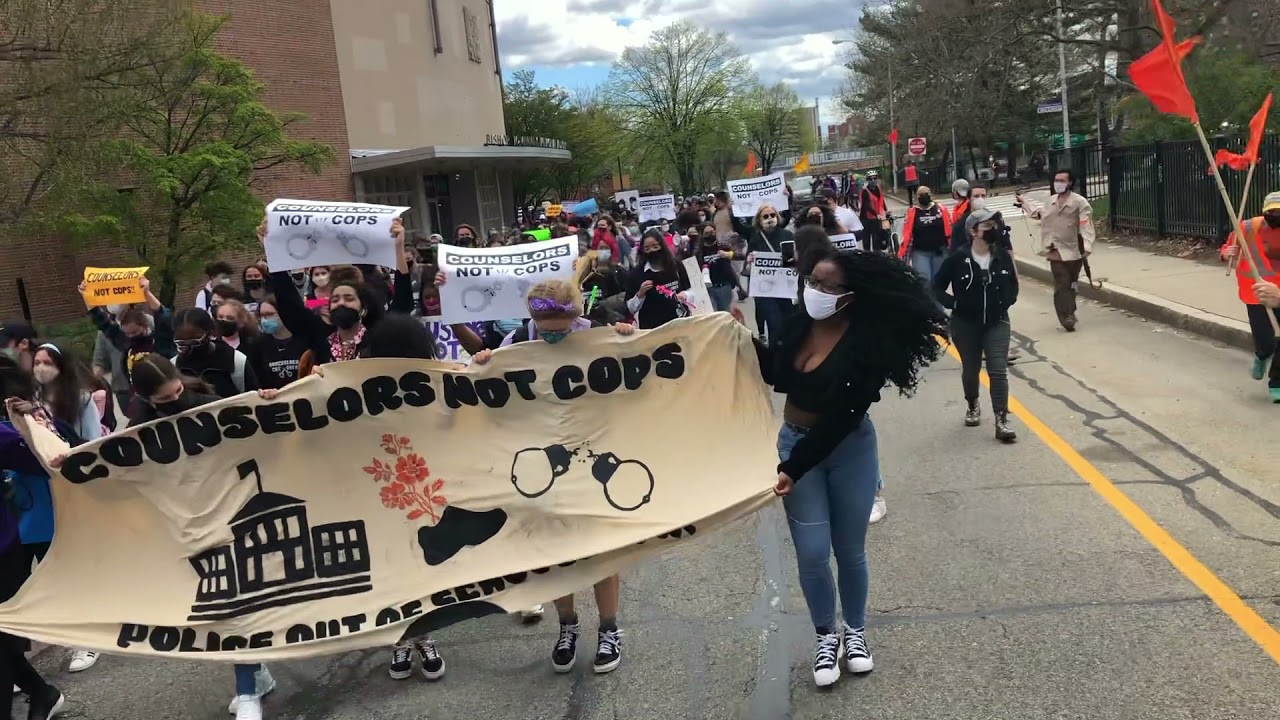 Providence Student Union   Counselors Not Cops Walkout Day Two 02