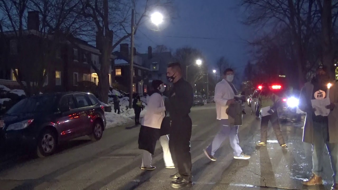 RI State Police Warn Medical Professionals at Prisoner Vigil Outside RI Governor's House