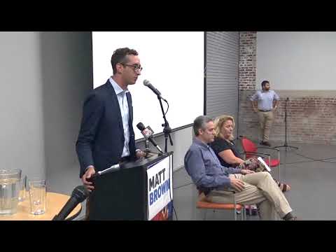 2018-08-06 Matt Brown Hosts Restore Our Pensions Town Hall 01