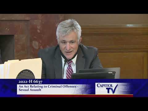 RI 2022 H6637 19 Testimony on a bill to prevent law enforcement from having sex with those in custod