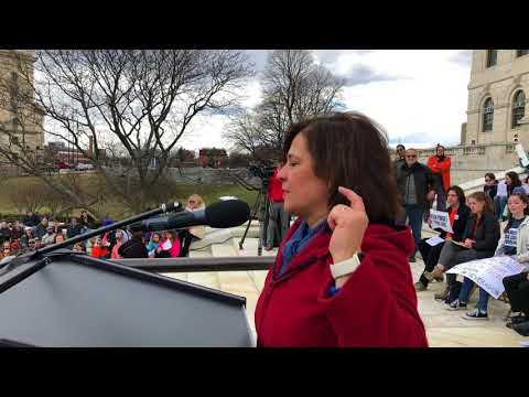 2018-03-24 March for Our lives RI 16 Nellie Gorbea