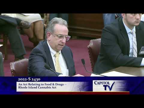 Senator Miller presentation on 2022 RI Recreational Marijuana Bill